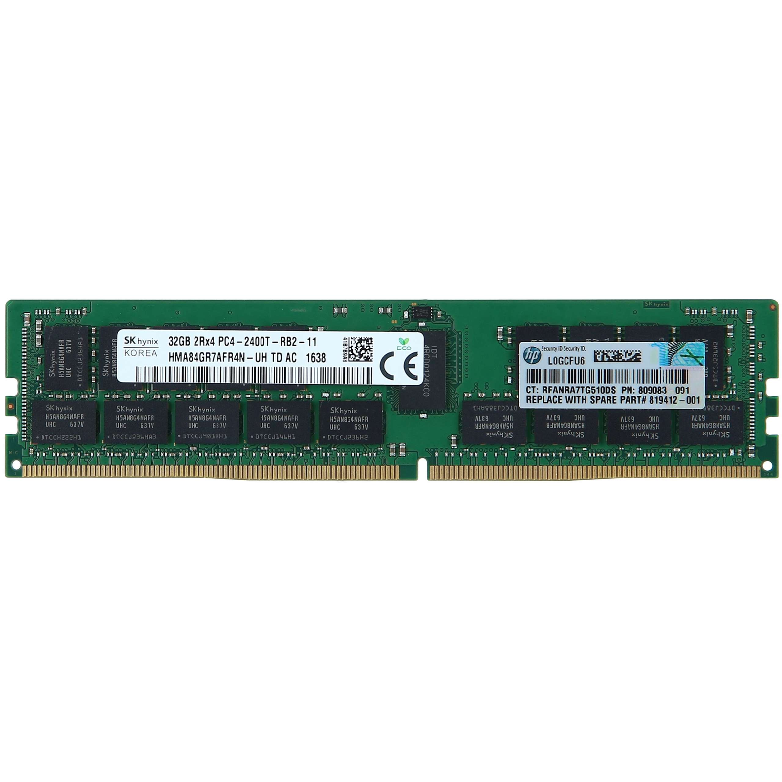 HP 32GB DDR4-2400 szerver memória RDIMM ECC (805351-B21)