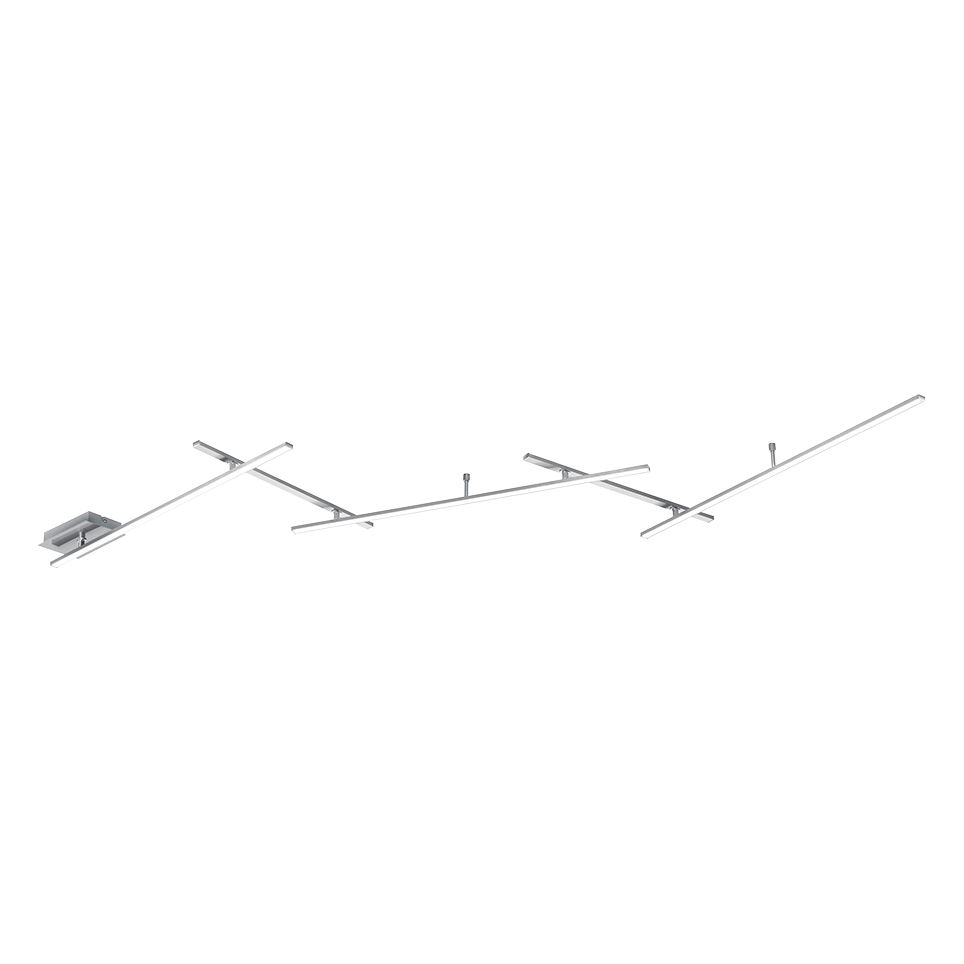 Trio 674610507 Indira 6W 650lm 3000K mennyezeti lámpatest nikkel (t674610507)