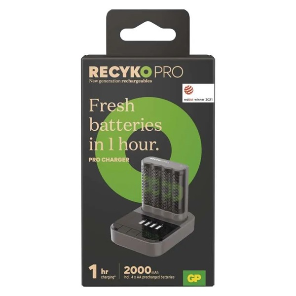 GP B50460D P461 + 4xAA ReCyko Pro akkumulátor töltő + dokkoló (B50460D)