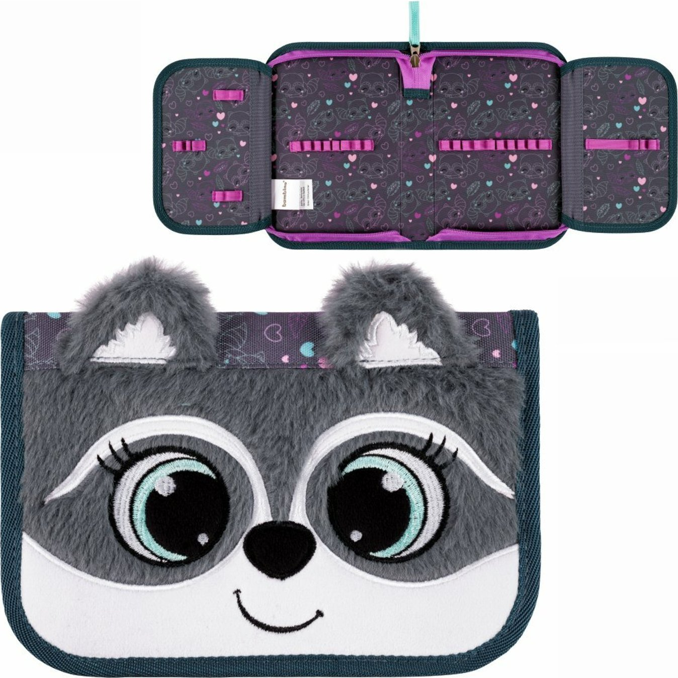 Majewski Mosómacis Szőrmés Kihajtható Tolltartó - Bambino (5903235669323)