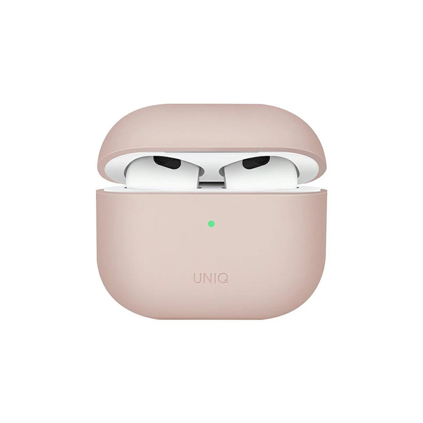 UNIQ Lino Case AirPods 3 gen. szilikon tok készülékhez pasztell rózsaszín