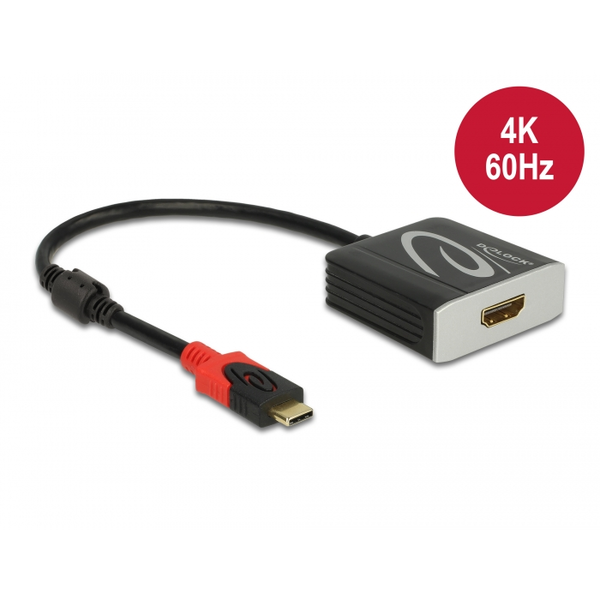 Delock Aktív USB Type-C  - HDMI átalakító 4K 60 Hz (HDR) (65400)