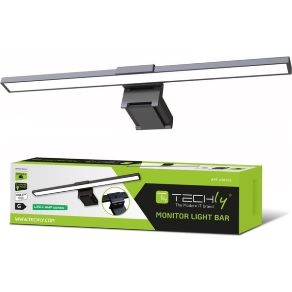 Techly I-LAMP-DSK11 Monitorlys Sort 66 250 lm