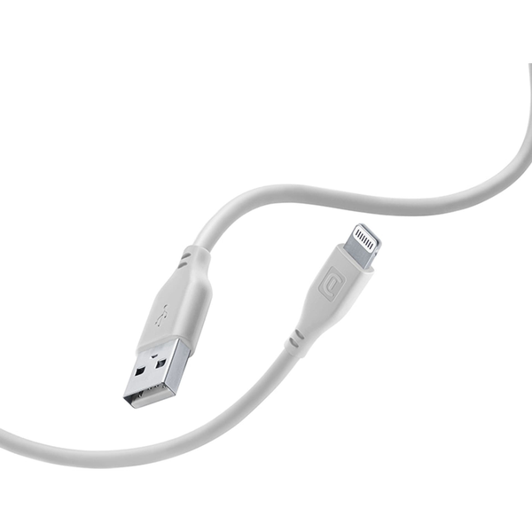 Cellularline USBDATASOFTMFID кабел Lightning 1,2 м Сив