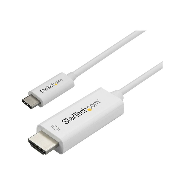 StarTech.com CDP2HD1MWNL videokabel adapter 1 m USB Type-C HDMI Type A (Standard) Hvid