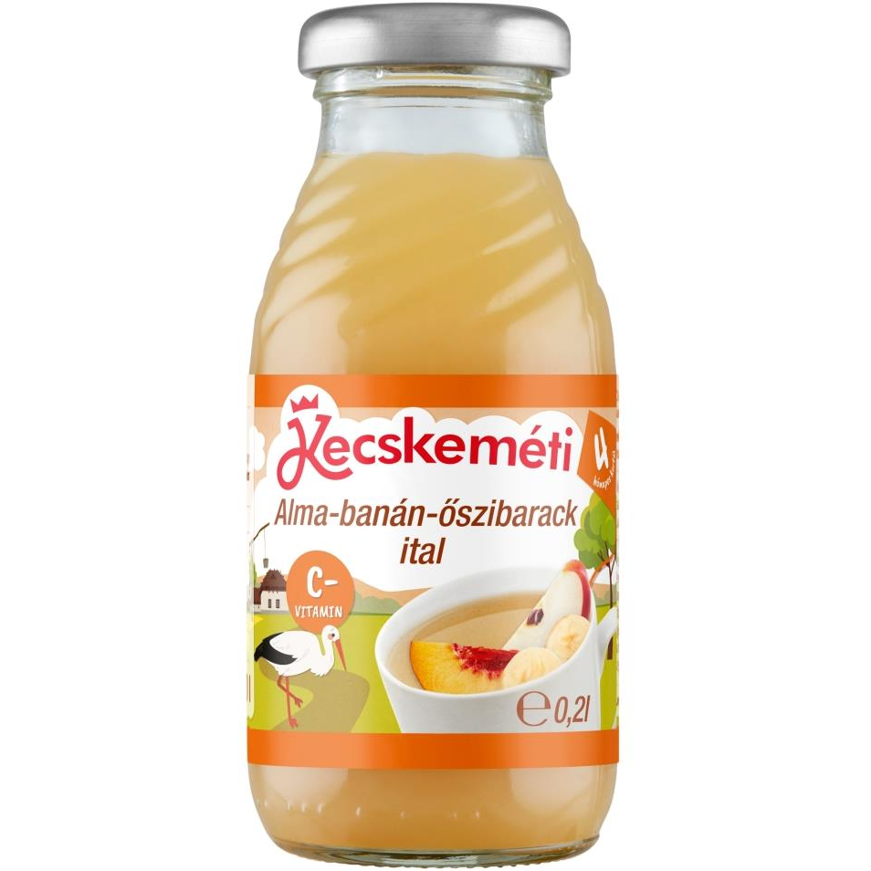 KECSKEMÉTI Alma-banán-őszibarack ital 200 ml (5995943165440)