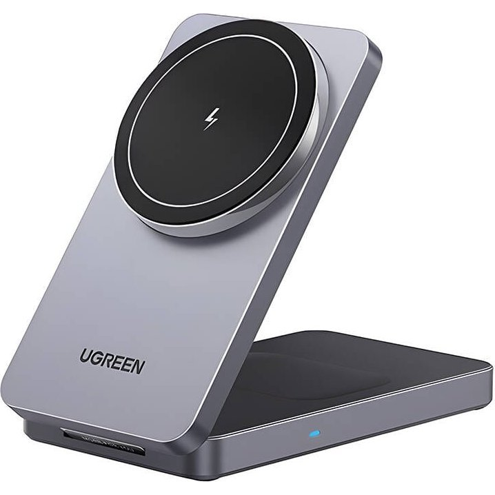 Ugreen W528 2-in-1 inductive charger for iPhone, AirPods, 20W (white) ( )