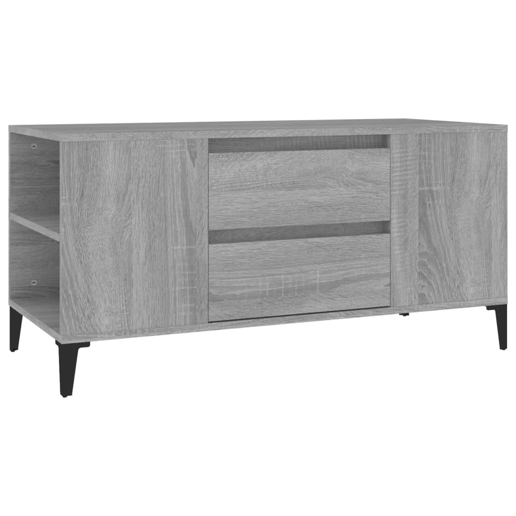 szürke sonoma színű szerelt fa TV-szekrény 102x44,5x50 cm (819610)