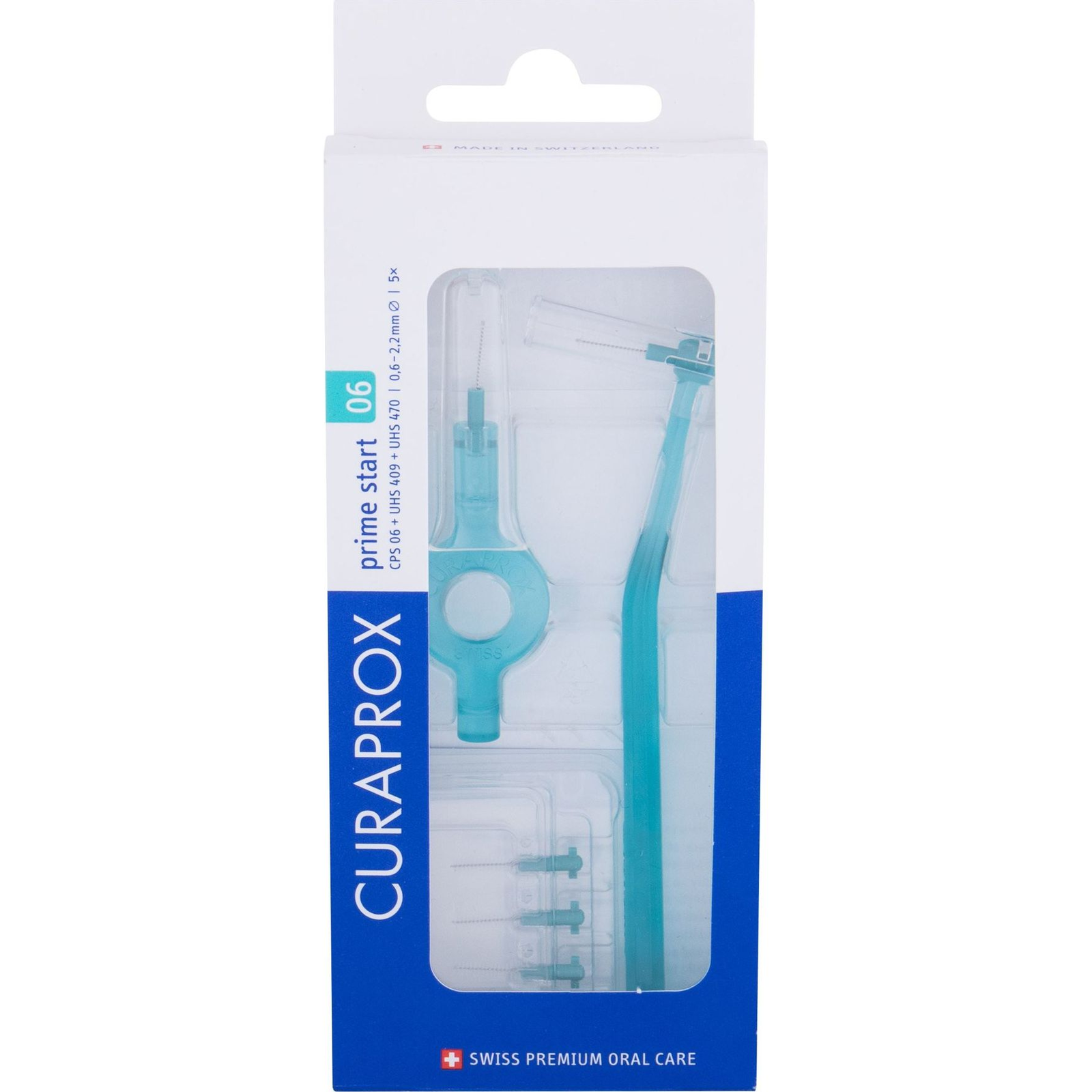 Curaprox CPS 06 Prime Start Fogköztisztító Kefe 5 db Kétféle Tartónyéllel (104901)