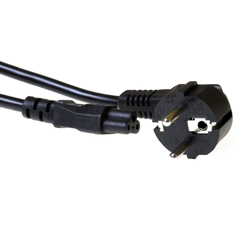 ACT 230V connection cable schuko male (angled) - C5 3 m Čierna