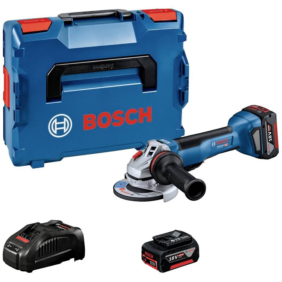 Bosch Professional GWS 18V-10 P akkus sarokcsiszoló 2db 5.0Ah akkuval (06019J4101) (06019J4101)