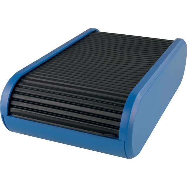 Helit Linear 300db-os, rolós, fekvő névjegytartó kék-fekete (H6218093) (INH621803)