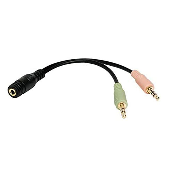 Audio Adapter 3.5 mm (F) -> 2x 3.5 mm (M) LogiLink