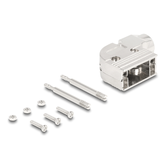 Delock D-Sub foglalat 9 tűs apához / anyához 90 -ban hajlított (67023) (67023)