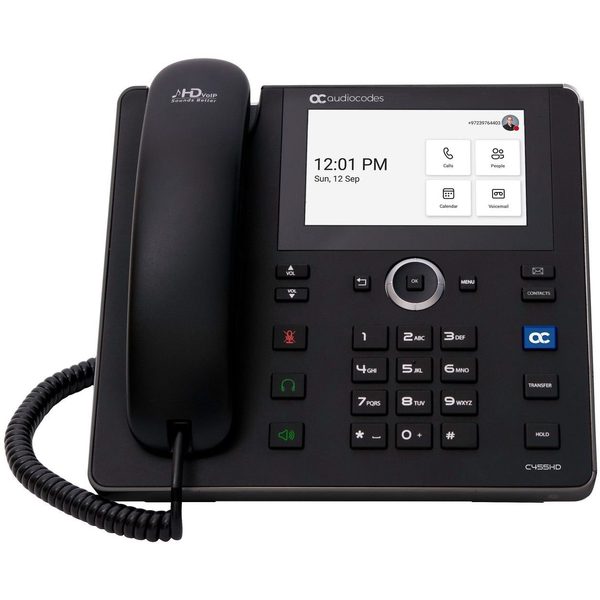 AudioCodes C455HD IP telefon Fekete 8 sorok TFT