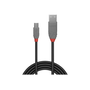Lindy 36720 USB kábel 0,2 m USB 2.0 USB A Mini-USB B Čierna