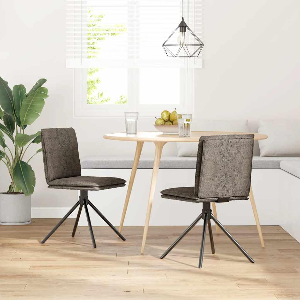 étkezőszék sötétszürke műszarvasbőrből készült étkezőszék (4101280)