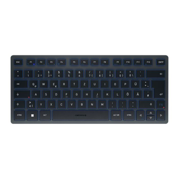 CHERRY KW 7100 MINI BT πληκτρολόγιο Παγκόσμιος Bluetooth QWERTZ Γερμανικός Μπλε