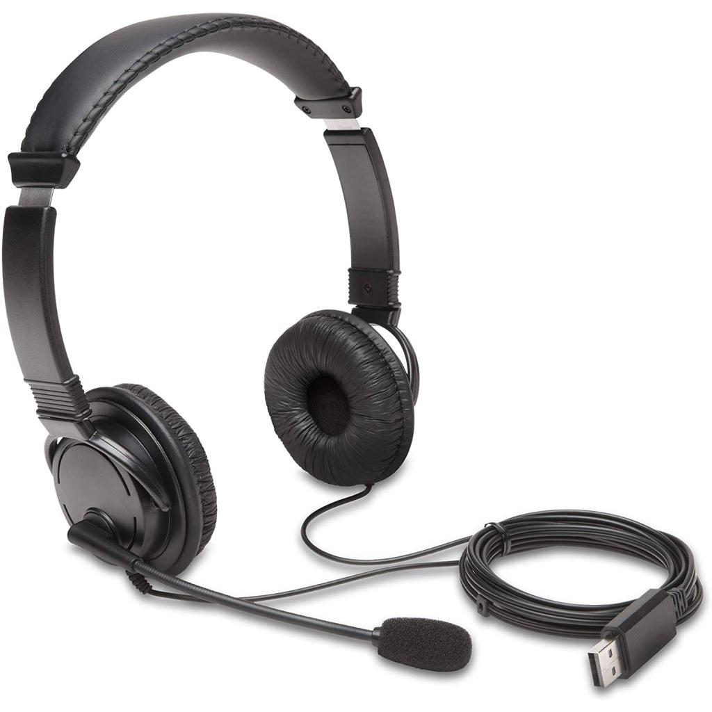 Kensington USB-A headset fekete (K97601WW) (K97601WW)