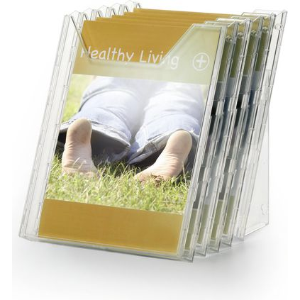 Durable COMBIBOXX A4 set XL 858619 Prospektus állvány Átlátszó DIN A4 Rekeszek száma 5 1 db (Sz x Ma x Mé) 242 x 580 x 155 mm (8586-19)