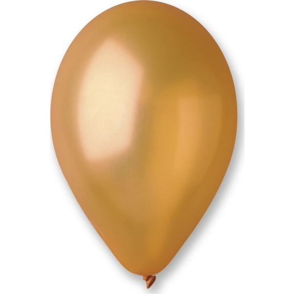  SDM Balon metalizowany złoty nr 39 100szt, średnica 26 cm (10"), obwód 80 cm