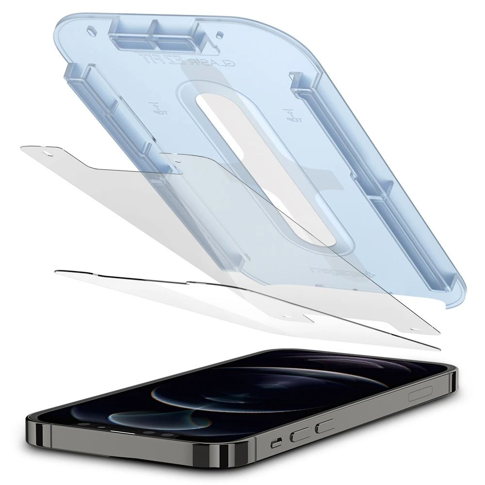Spigen EZ FIT GLAS.tR SLIM Apple iPhone 12/iPhone 12 Pro kijelzővédő (AGL01801) (AGL01801)
