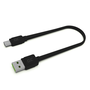 Кабел Green Cell KABGC03, USB, 0.25m, USB-A, USB-C, черен
