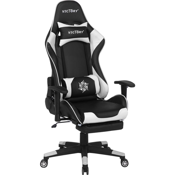 Beliani Victory Gamer Szék Fekete-Fehér