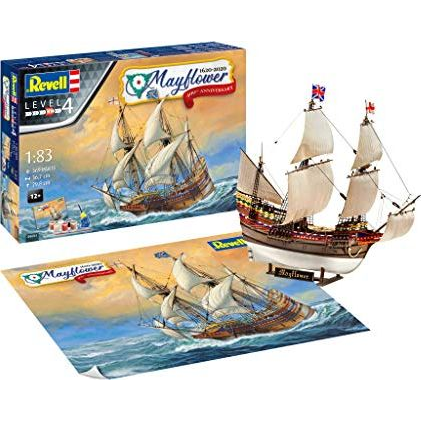 Revell Gift Set Mayflower 400th Anniversary 1:83 makett készlet kiegészítőkkel (05684) (RV05684)