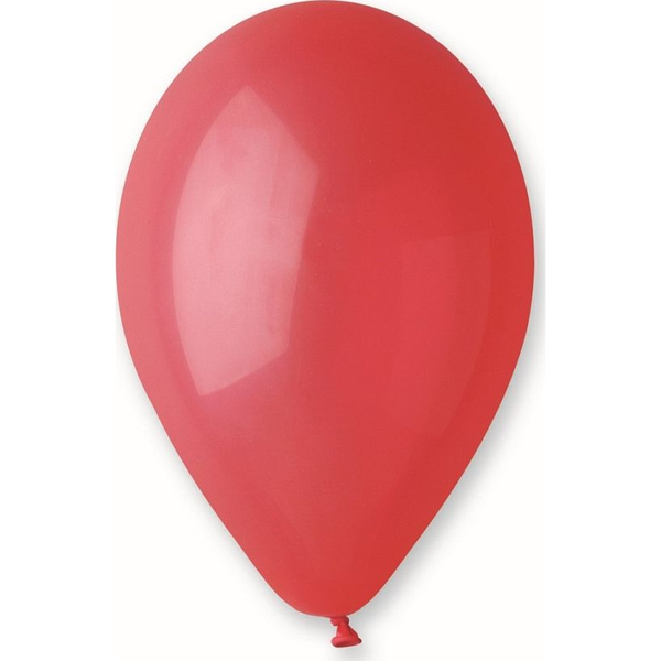 Gemar Balony pastelowe Czerwone, G120/45, 33 cm, 50 szt.