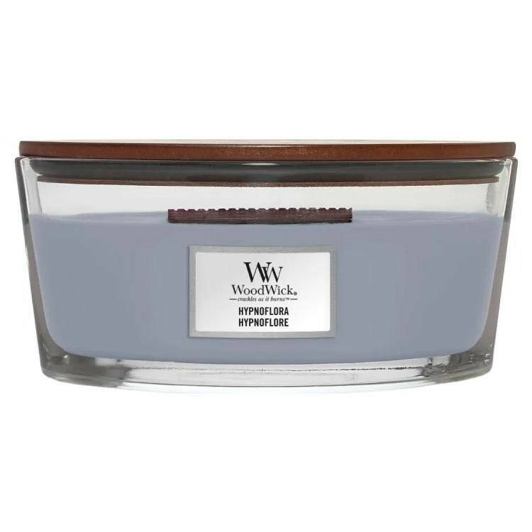 WoodWick Hypnoflora Elipsa - Titokzatos fehér virág Illatgyertya 453g - Szürke (1759810E)