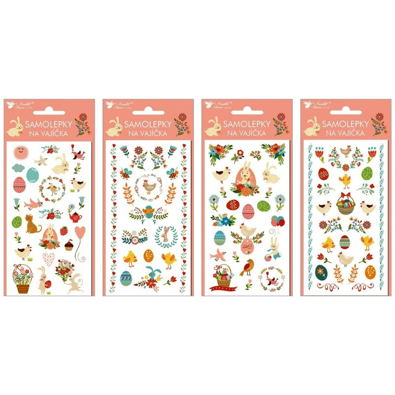 Húsvéti tojásdekoráló gélmatrica nyuszi és csibe mintával - Többféle (AN829)