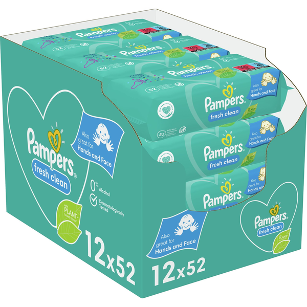 PAMPERS Fresh Clean 12× 52 db