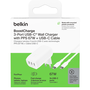 Belkin BoostCharge 3x USB Type-C Hálózati töltő + USB Type-C kábel - Fehér (67W)