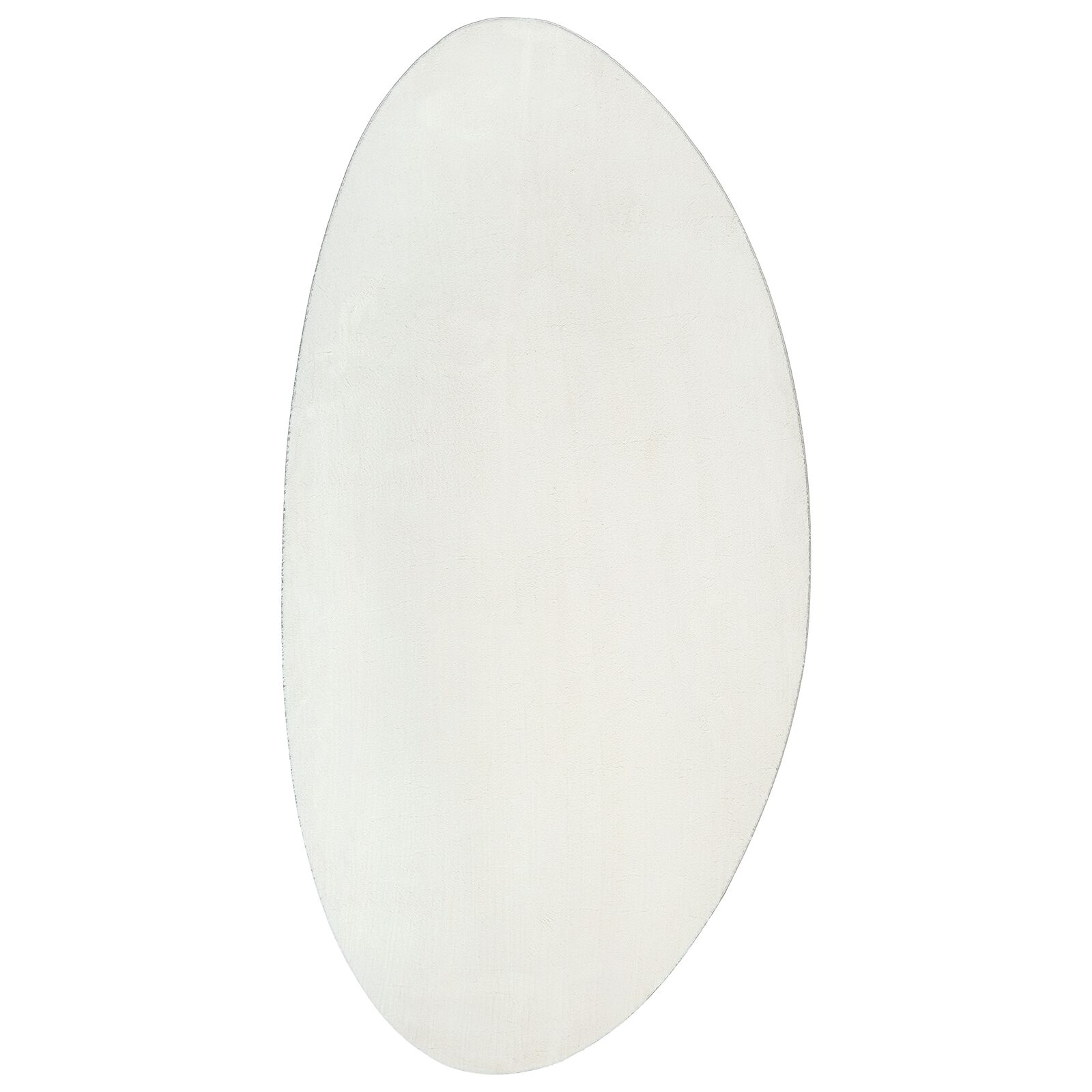 Szőnyegek Krém Poliészter 80 x 150 cm Területszőnyeg Ovális (4103670)