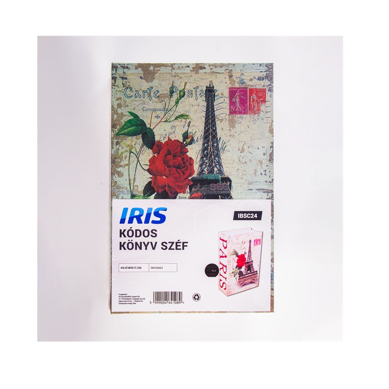 Iris IBSC24 Számzáras Könyv alakú Széf - Mintás (IBSC24)