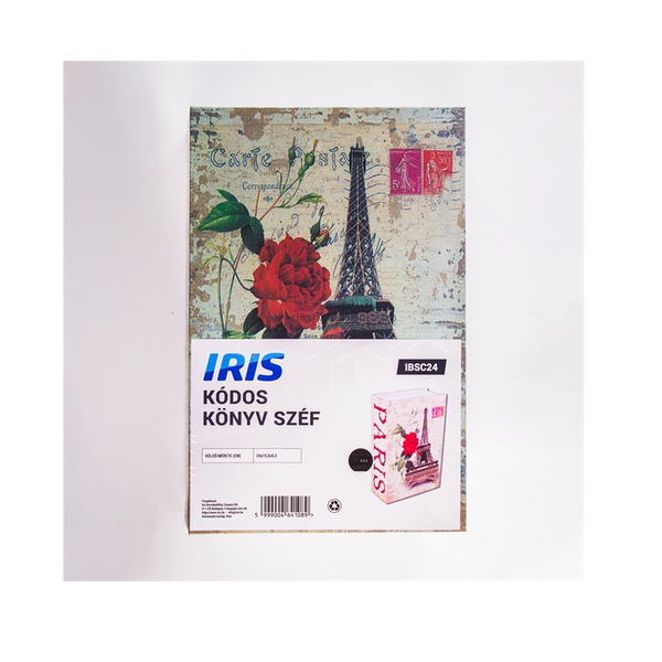 Iris IBSC24 Számzáras Könyv alakú Széf - Mintás