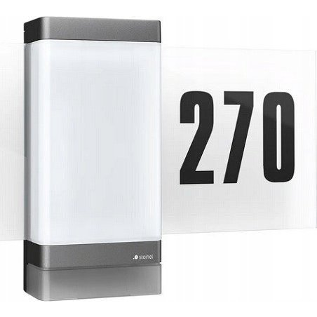 Steinel 067205 LED AUSSENLEUCHTE L 270 DIGI SC ANT LED-es kültéri fali lámpa mozgásérzékelővel LED Fixen beépített LED-es 7.8 W Antracit szürke (ST067205)