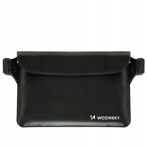 Saszetka Wozinsky WWS-01 wodoodporna nerka PVC - czarna