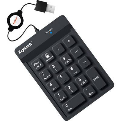 KeySonic ACK-118BK numerisk tastatur Universel USB Sort