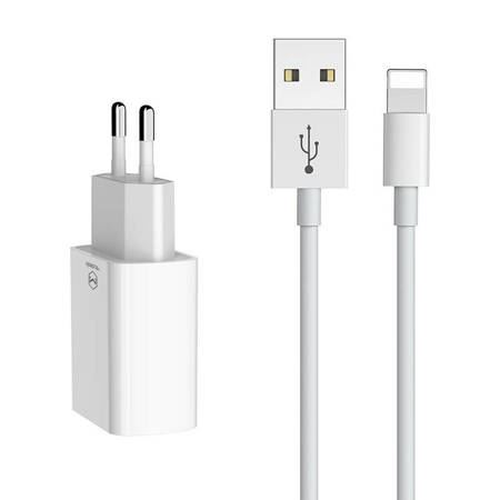 Mcdodo 2xUSB-A hálózati töltő + USB-A - Lightning kábel (CH-6720) (CH-6720)