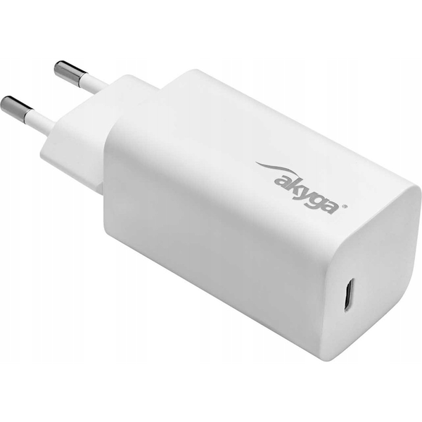 Зарядно устройство Akyga AK-CH-23 65W GaN USB-C, компактно, бързо зареждане, за телефони и таблети