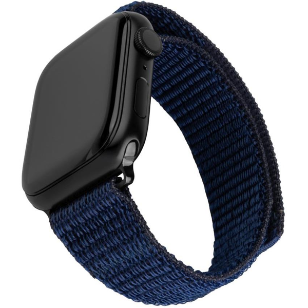 Каишка за Apple Watch 1/2/3/4/5/6/7/8/9/10/SE/SE 2 (38/40/41/42mm) - Фиксирана найлонова спортна каишка - Тъмно син