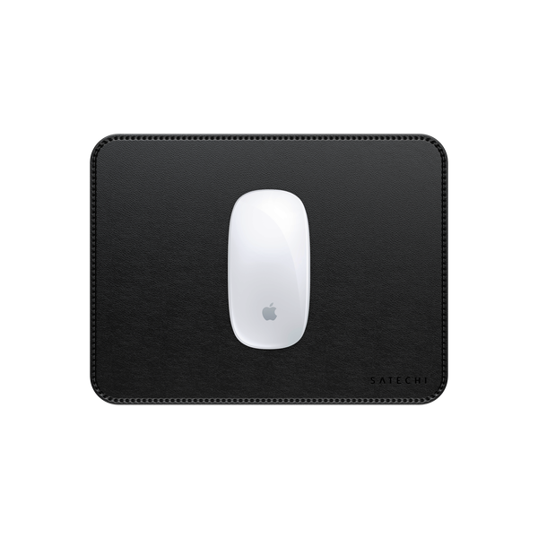 SATECHI Premium Mouse Mat - vegán bőr egérpad fekete