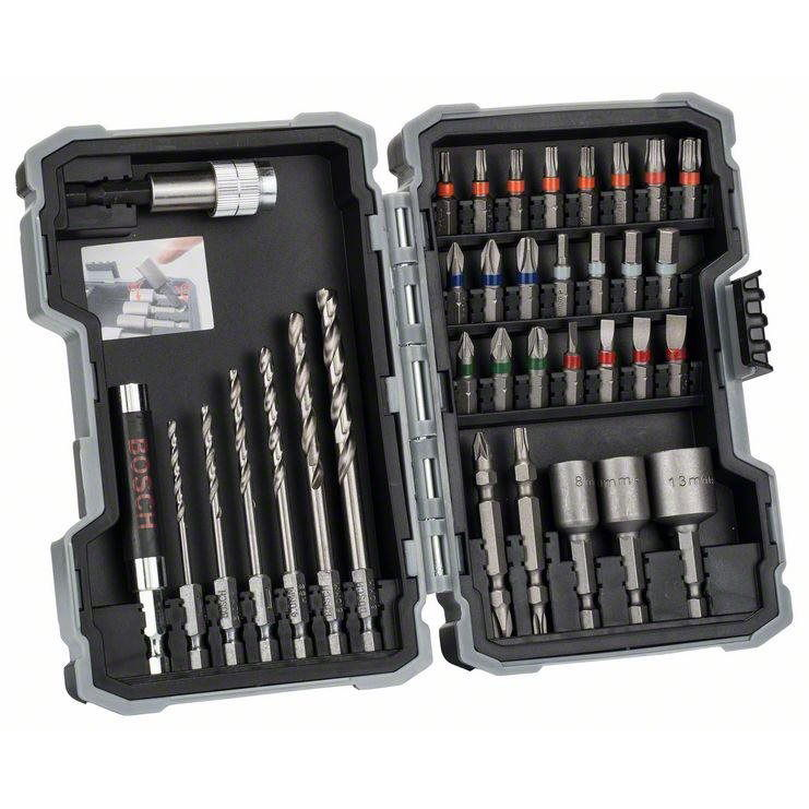 BOSCH 2607017565 Extra Hard fémfúró- és csavarbitkészlet, 35 db (2.607.017.565)