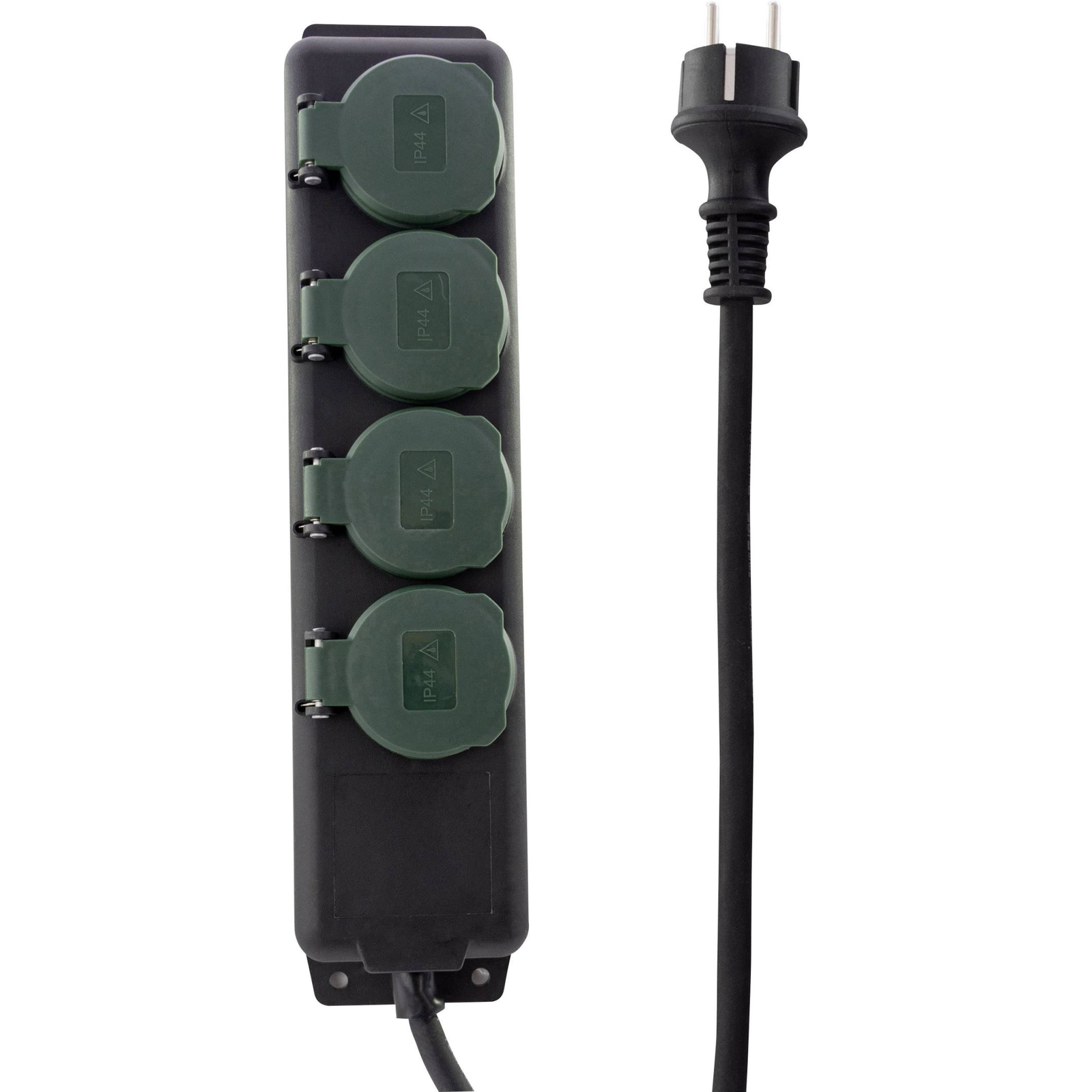 REV 0512468555 Hálózati elosztó 4 részes Zöld, Fekete Védőérintkezős 1,4m (r0512468555)