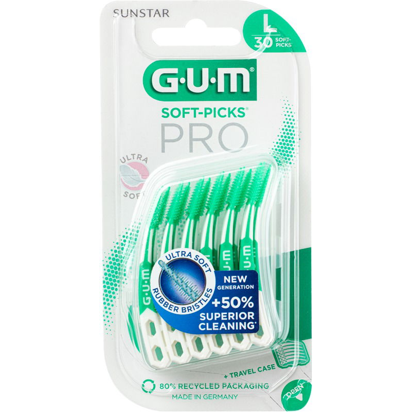 GUM Soft-Picks Advanced Large masszázs 30 db (7630019905879)