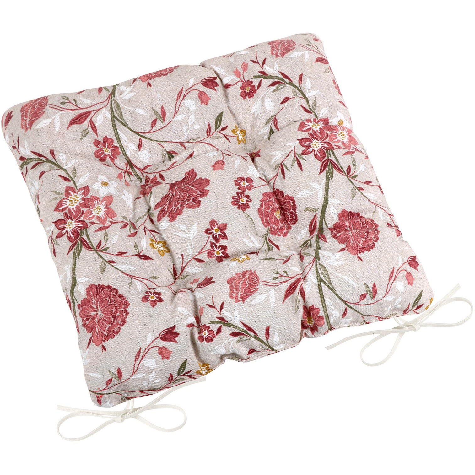 BELLATEX Seat EMA 41/562 quilted 40 × 40 cm Carnation (12058)