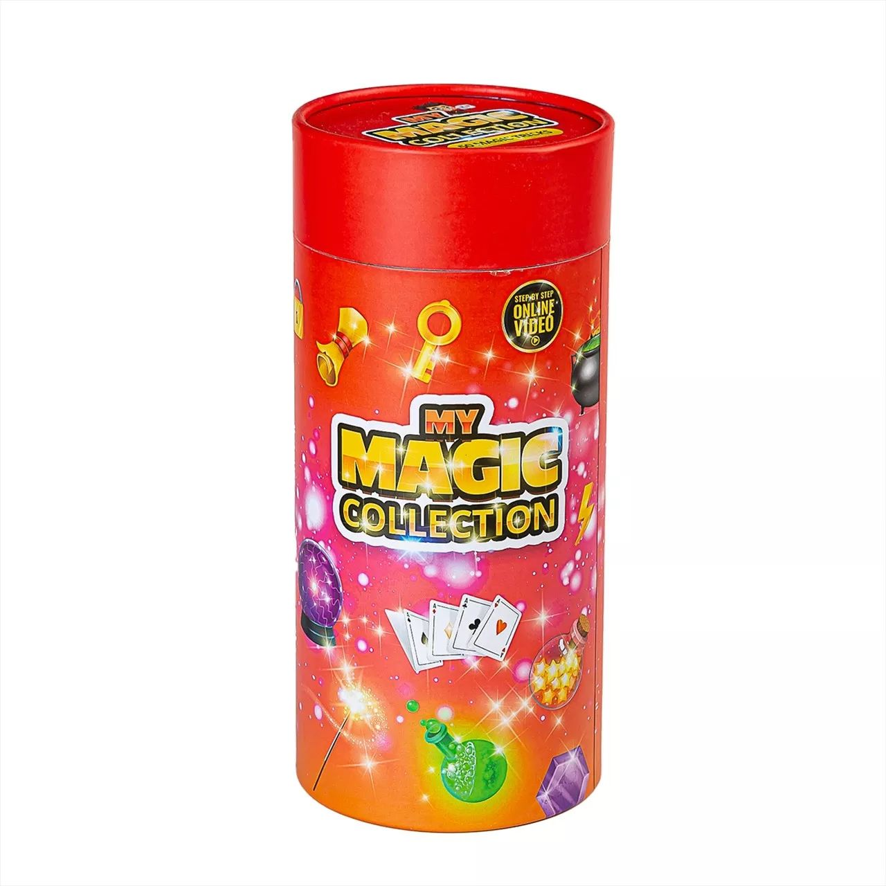 Magic City Bűvész készlet hengerben - Piros (708323)