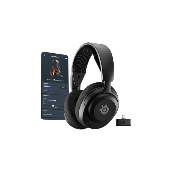 Безжични геймърски слушалки SteelSeries Arctis Nova 5, черни